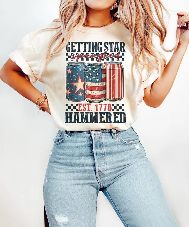 Star Spangled Hammered T-shirt