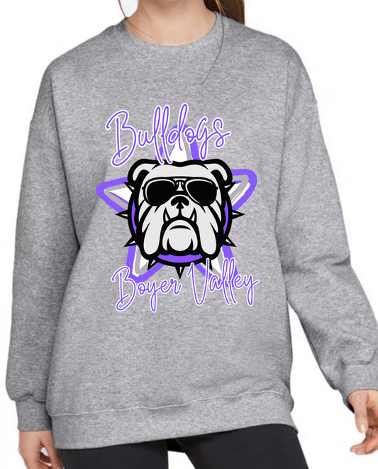 Bulldogs Boyer Valley Star Mascot Apparel tshirt