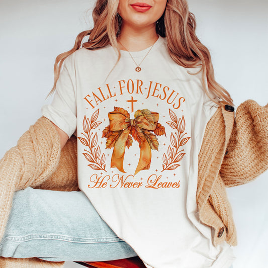 FALL FOR JESUS - BOW T-SHIRT